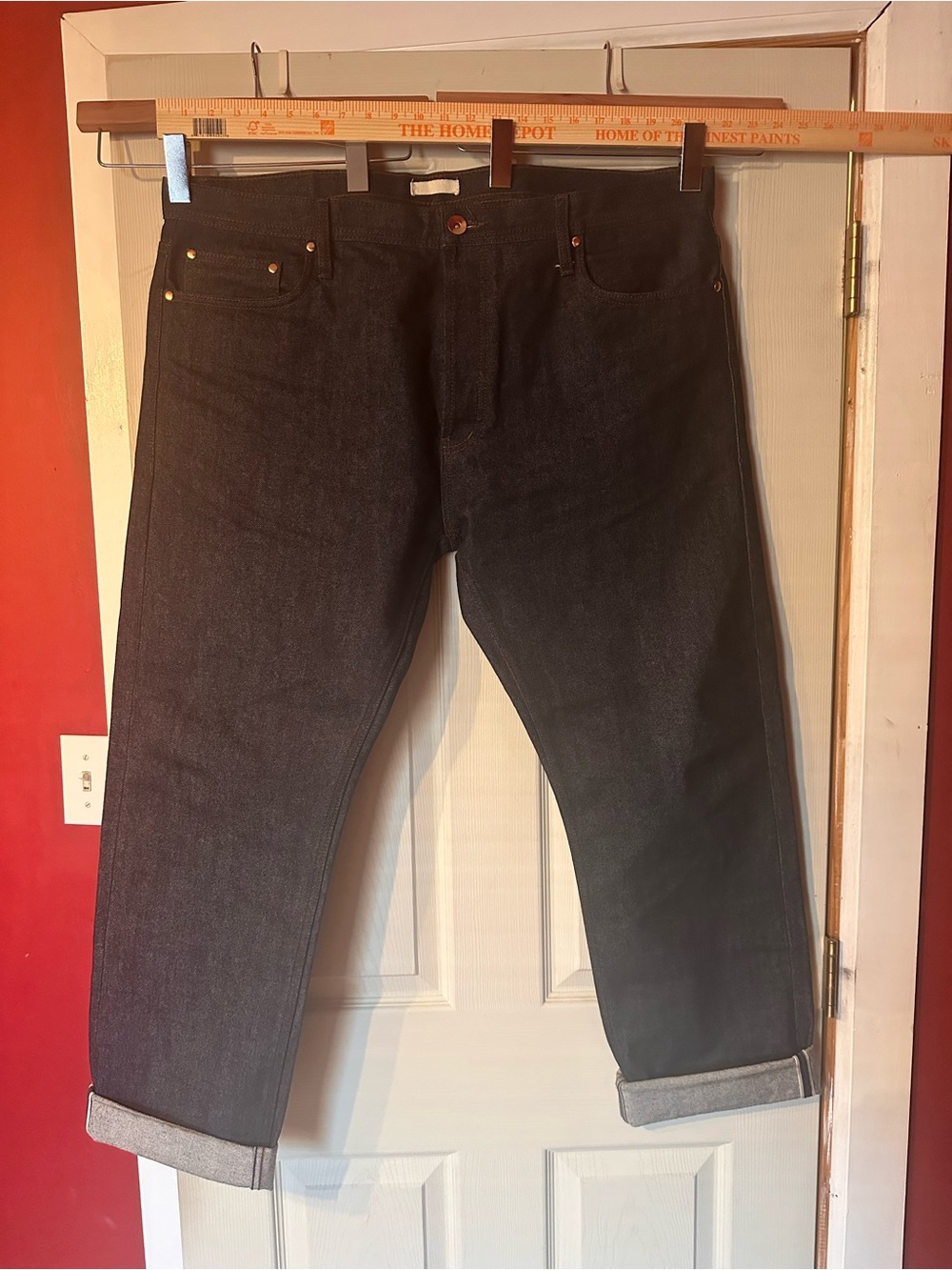 Unbranded UB201 Selvedge Jeans 42 Tapered Raw Denim EUC